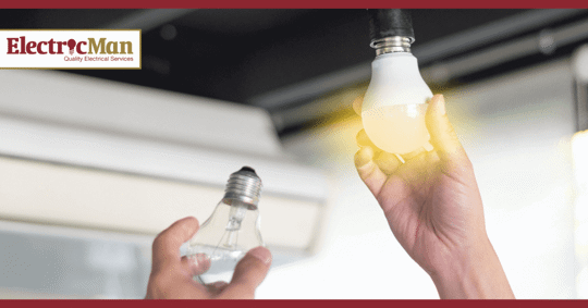 changing a light bulb