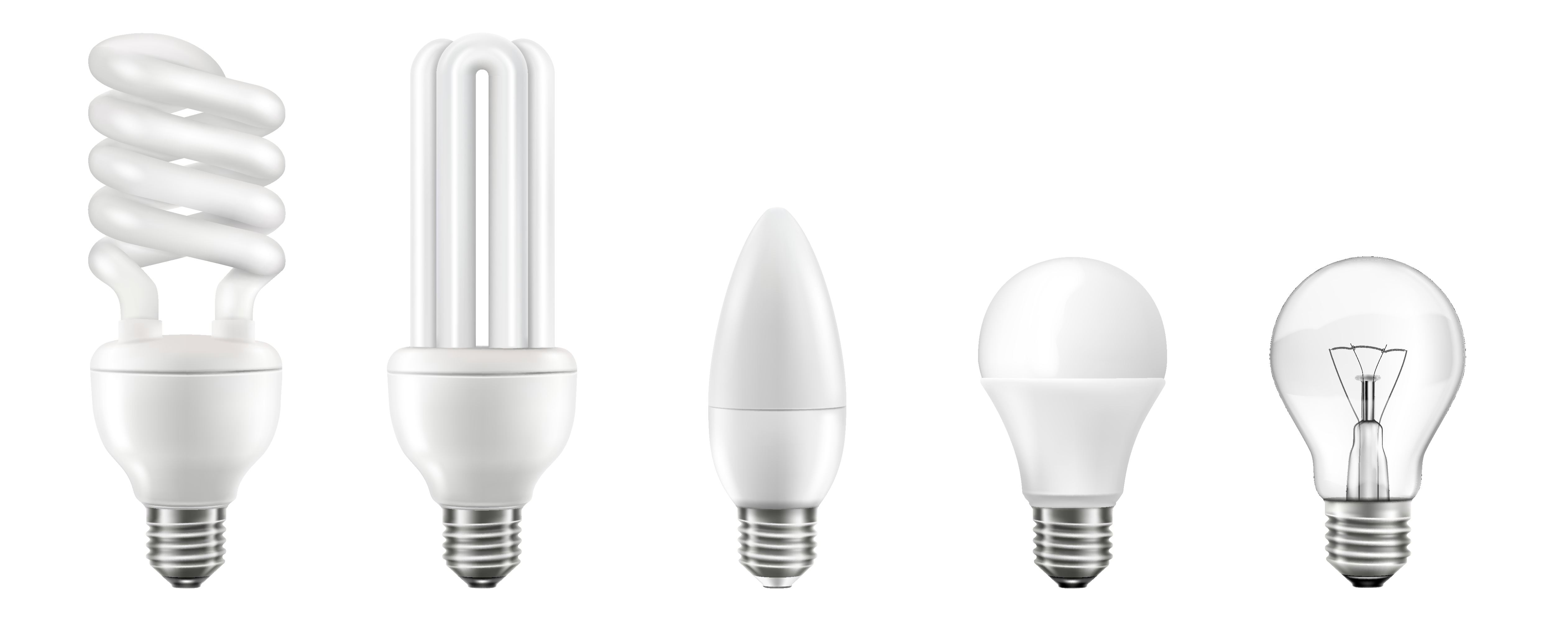 CFL and LED light bulbs